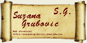 Suzana Grubović vizit kartica